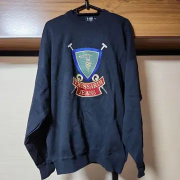 TRUSSARDI JEANS 블랙 트레이닝복