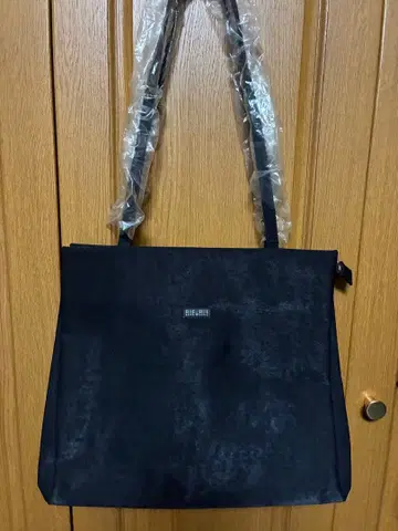 ELLE&ELLE 블랙 스웨이드풍 비즈니스 백