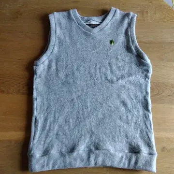 그레이 V넥 니트 베스트