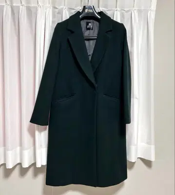 [ 미사용 새상품 ] 체스터 코트 다크 그린 엘베스도 여성용