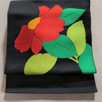 나고야 오비 블랙 베이스 동백