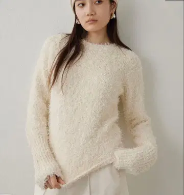 Whim Gazette 위 가제트 트위드 니트 풀오버