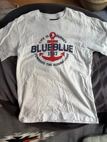 BLUE/BLUE T셔츠 사이즈 3 화이트