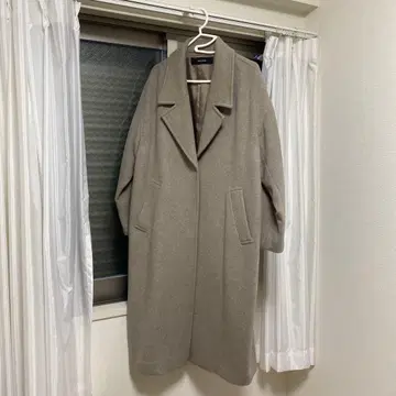 (새상품급) JOURNAL STANDARD 슈퍼140 비버 코쿤 코트