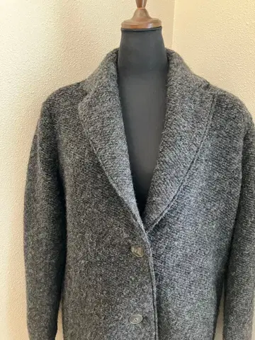 오늘 할인 ZARA 울 혼방 롱 코트 브라운 M