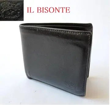 ILBISONTE 일비종떼 블랙 가죽 접이식 지갑