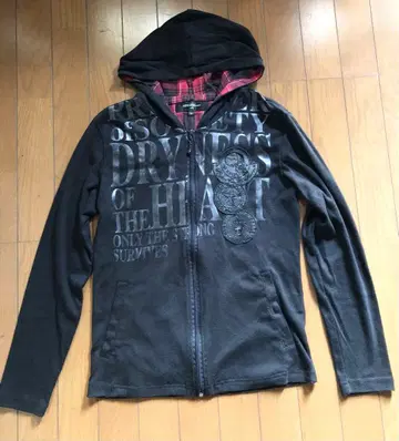 in the attic 프린트 후드티 블랙 M