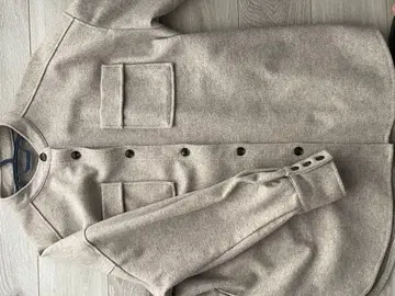 그레이 울 혼방 버튼 자켓 M size