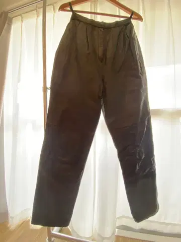 가죽 팬츠 EVAN DAVIES 스트레이트