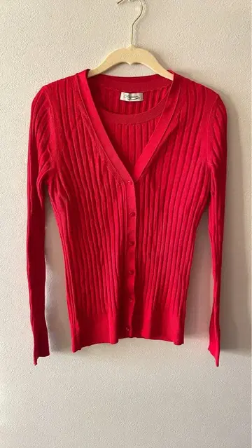 Aguam 리브 레드 가디건