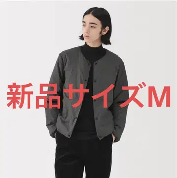 무인양품 경량 다운 포켓터블 노카라 자켓 M