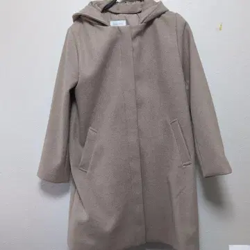 GLOBAL WORK 후드 부착 코트 베이지 L 사이즈