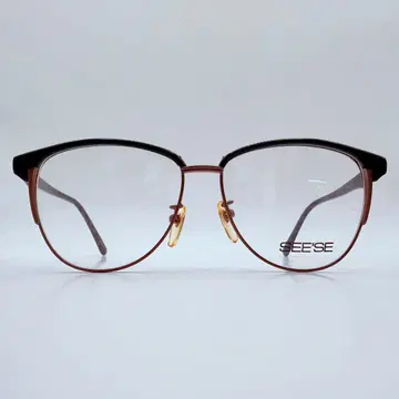 빈티지 SEE'SE 안경 프레임 서모트 블랙 사바에 일본제