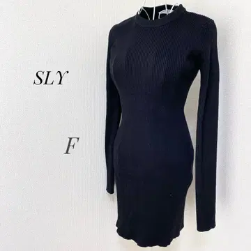 [ SLY ] 리브 숏 원피스 미니 기장 허리 쉐이프 ap1420