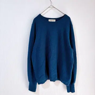 maglia plus 마리아플러스 샤기 니트 스웨터 크루넥