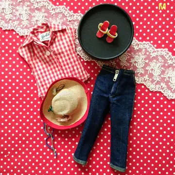 빈티지 바비 오리지널 의상 마텔 쇼와 레트로 옷 갈아입히기 인형 의류