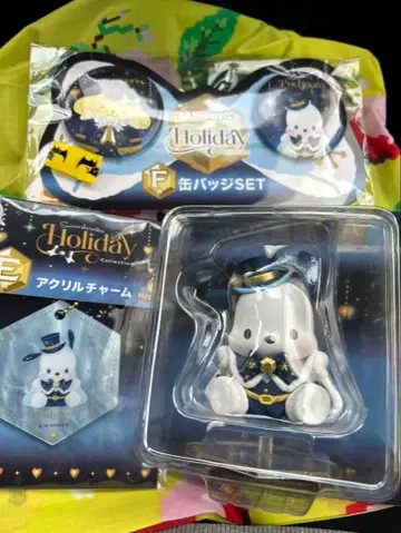 산리오 복권 포차코 캔뱃지 피규어 아크릴 참