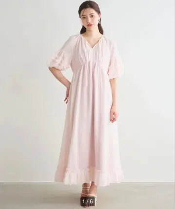 LILLIAN CARAT 자카드 카프탄 원피스