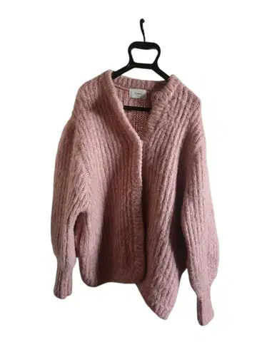 CLANE 리브 핑크 가디건