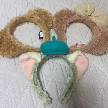 디즈니 귀 달린 머리띠 3세트