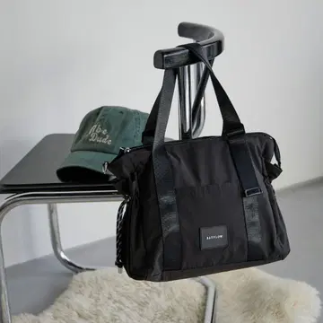 [ 새상품 ] BAYFLOW 토트백 발수 조절 스퀘어 토트 블랙