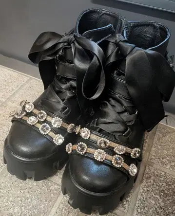 Ank Rouge 비쥬 통굽 부츠