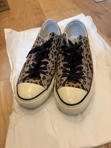컨버스 스웨이드 올스타 27.5cm 레오파드 무늬