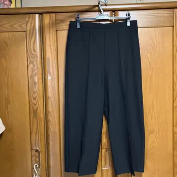 일본제 센터 프레스 세미 와이드 팬츠