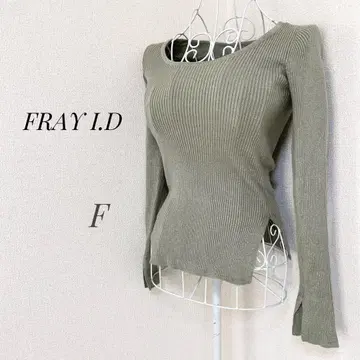 [ FRAY I.D ] 2WAY 리브 니트탑 라메 민트 ap1572