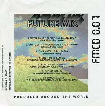 FUTURE MIX 0.07 BECK/ENIGMA/CULTURE BEAT