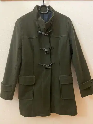 컴시즘 여성용 더플 코트 올리브 그린