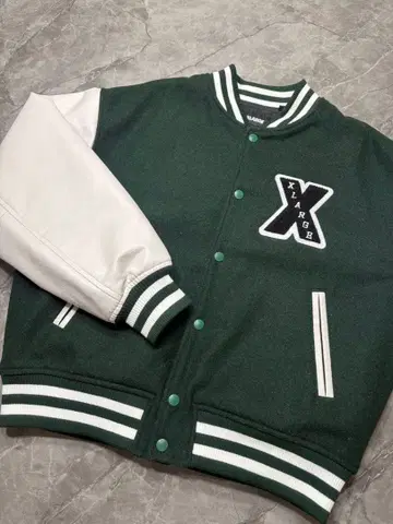 XLARGE 바시티 자켓 S 사이즈 다크 그린