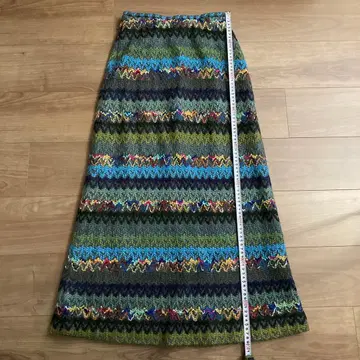 새상품급 belle de bois 레트로 롱 스커트 자수