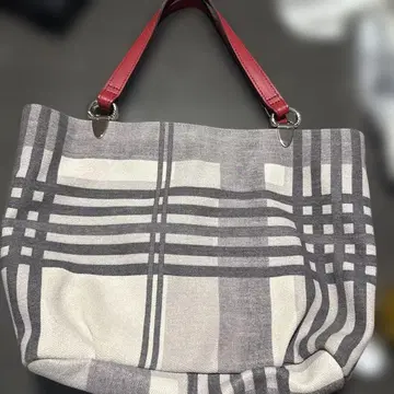 SAZABY 체크 무늬 토트백