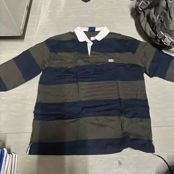 Canterbury 스트라이프 피케 셔츠 L