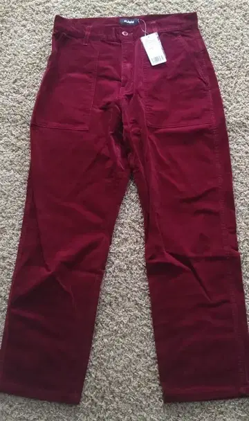 XLARGE 코듀로이 팬츠 버건디 32인치 (새상품 미사용)