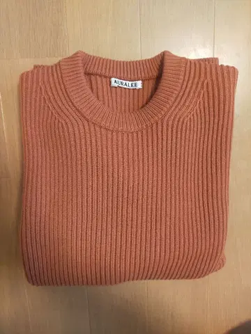 AURALEE 오렌지 립 울 니트