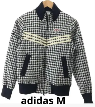 adidas 하운드투스 패턴 블루종 자켓 새상품급