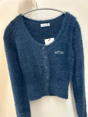 ason NIA HAIRY CARDIGAN / 블루 그린