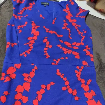 XS 에스카다 롱 원피스 블루 레드 여성용