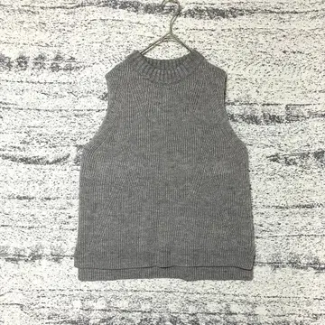 인디스 라이프 하이넥 니트 베스트 레이어드 캐주얼 울 베이직