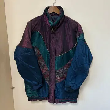 ZOU TO NEKO 멀티 컬러 나일론 자켓 사이즈 14