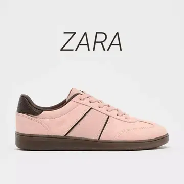 ZARA 스니커즈 핑크/브라운
