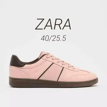 ZARA 스니커즈 핑크/브라운