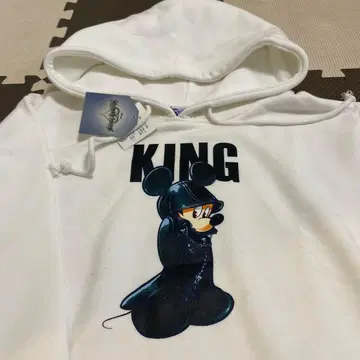 M 킹덤하츠 후드티 화이트 미키마우스 미키 디즈니
