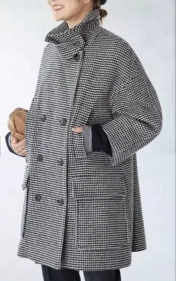 [SLOBE IENA] 멜톤 빅 P 코트 사이즈 38