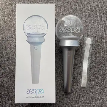 aespa 공식 응원봉 실버 스트랩 미사용