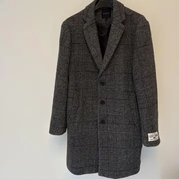 레이지블루 글렌체크 체스터 코트 [M] 그레이