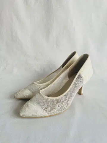 [ ESPERANZA ] 레이스 하이힐 펌프스 23cm