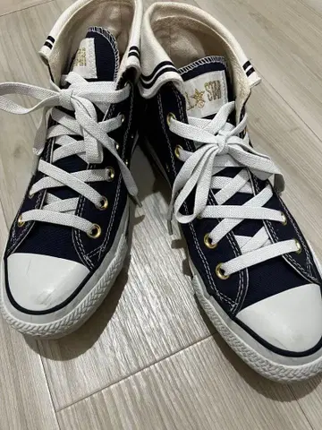 ALLSTAR 하이컷 스니커즈 마린 디자인